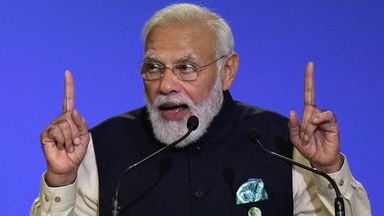 Indian Prime Minister Narendra Modi at COP26